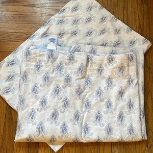 Pottery barn dorm XL twin flat sheet and pillowcase